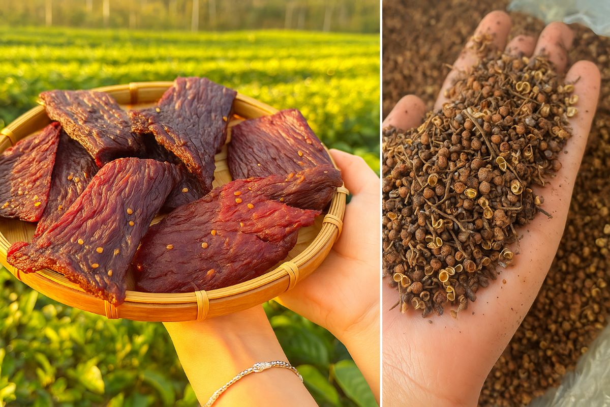 Trâu gác bếp và mắc khén
